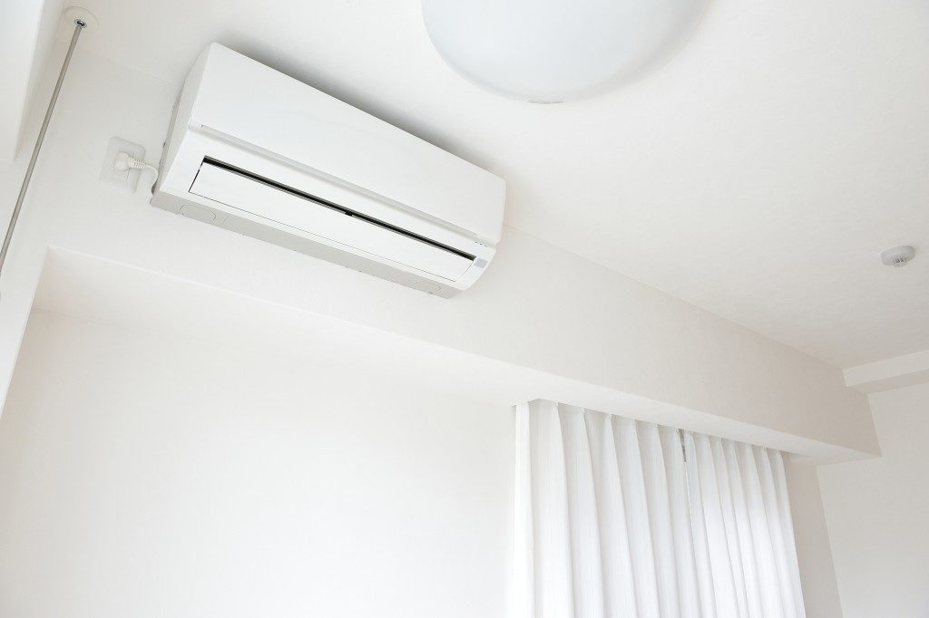 AC unit in a white room